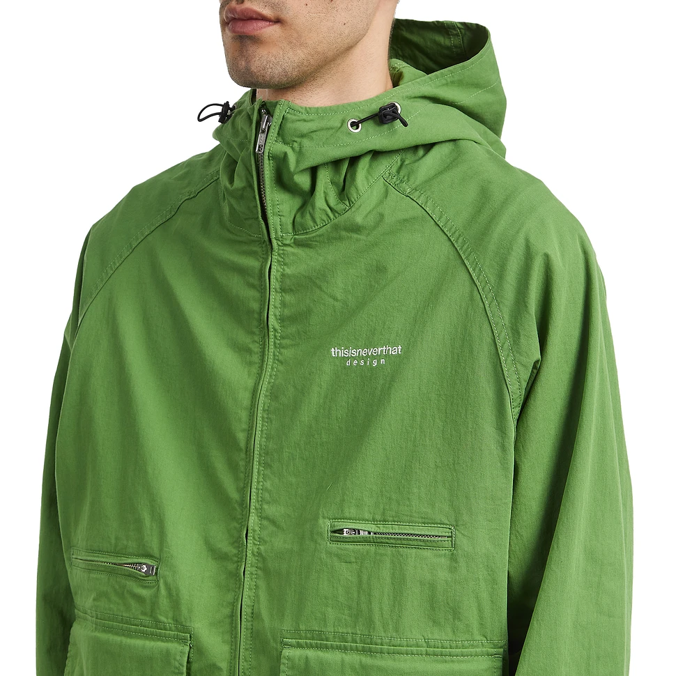 thisisneverthat leather jacket Green L