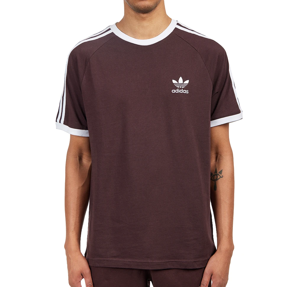 adidas - Adicolor Classics 3-Stripes T-Shirt (Shadow Brown) | HHV