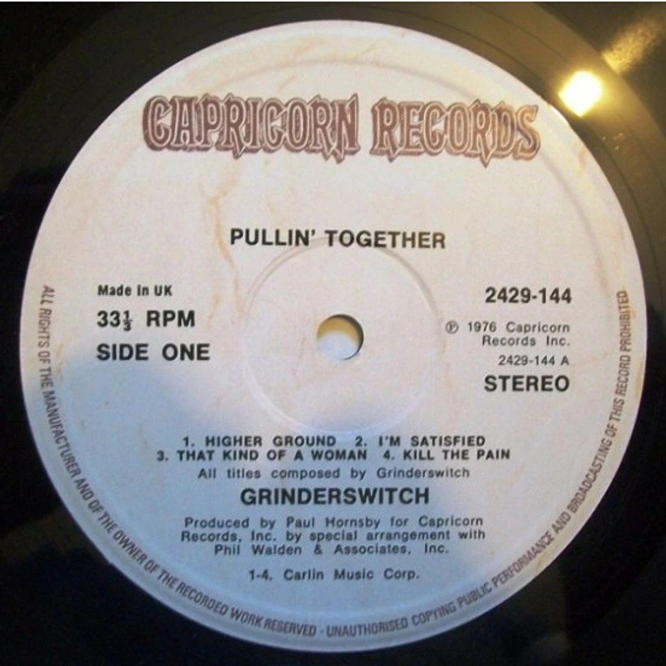 Grinderswitch - Pullin' Together