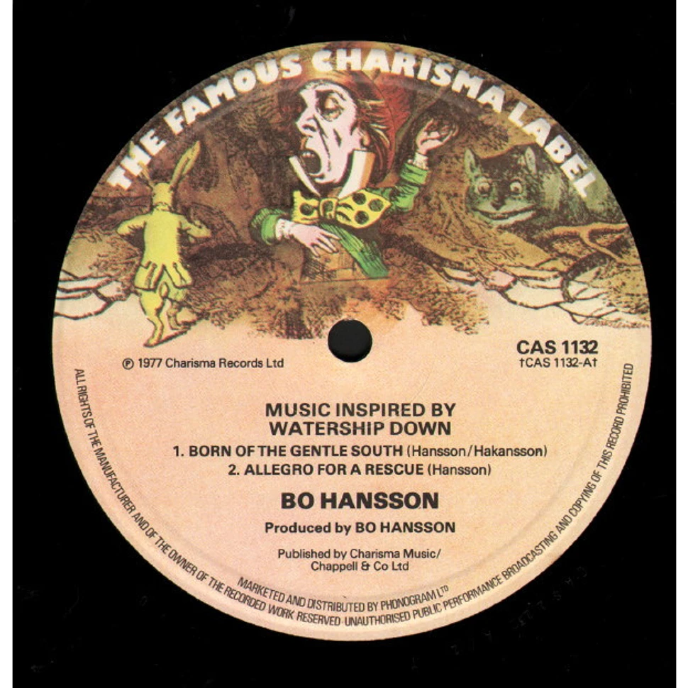 Bo Hansson - Music Inspired By Watership Down - Vinyl LP - 1977 - UK ...