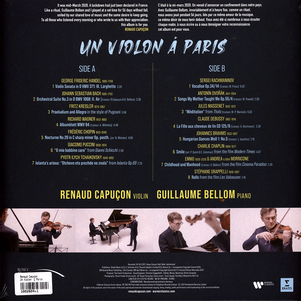 Renaud Capucon - Un Violon À Paris
