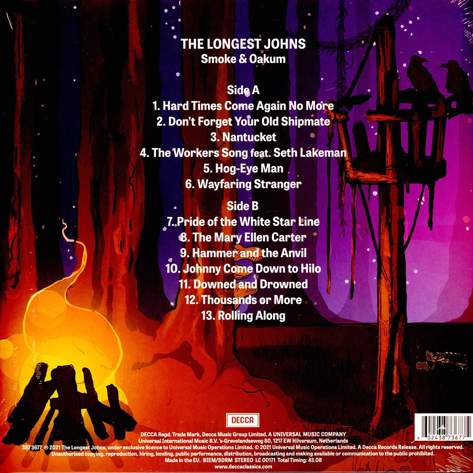 The Longest Johns - Smoke & Oakum Orange Vinyl Edition