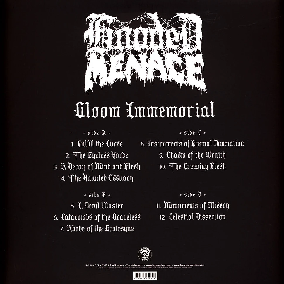 Hooded Menace - Gloom Immemorial Clear / White Splatter Vinyl Edition