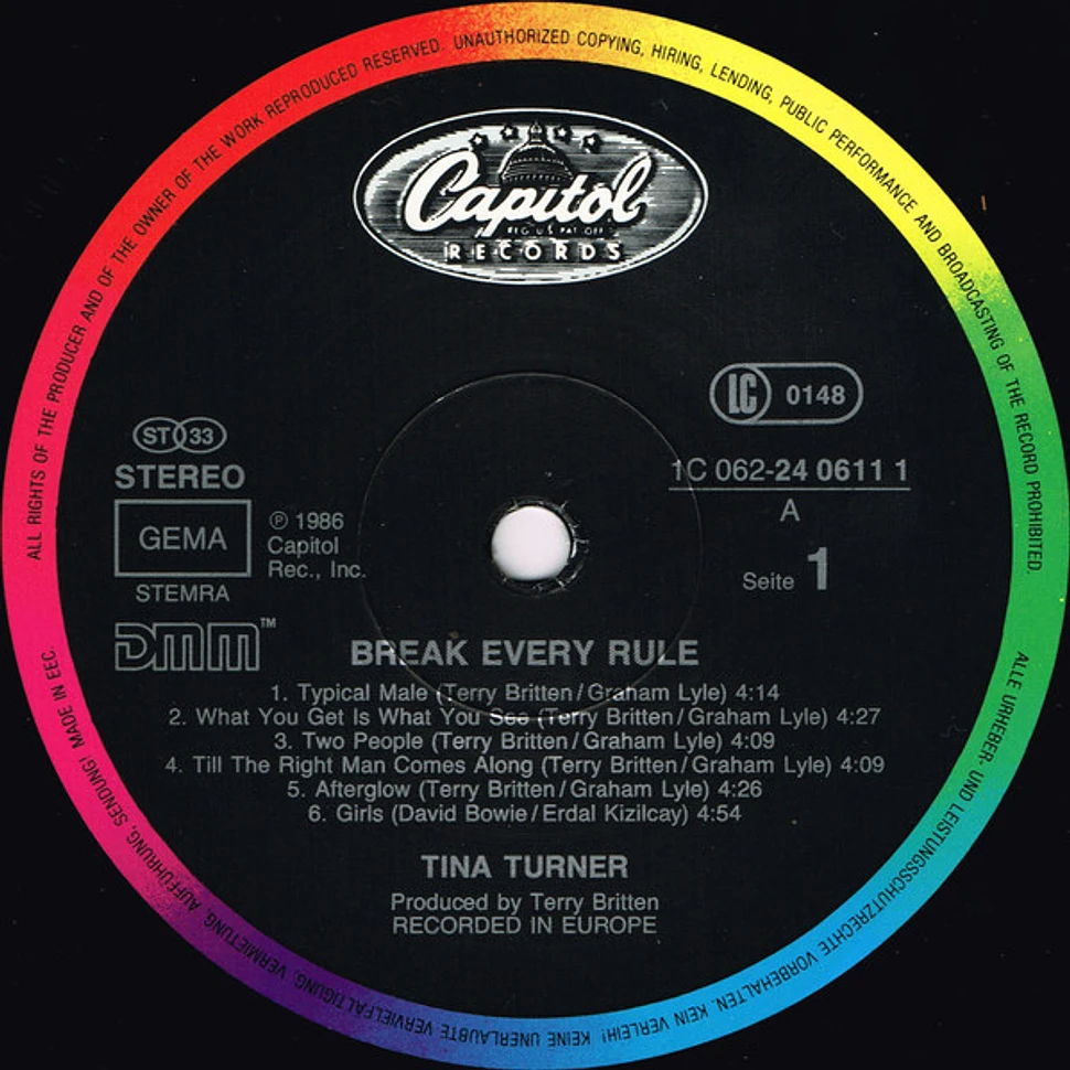 Tina Turner - Break Every Rule