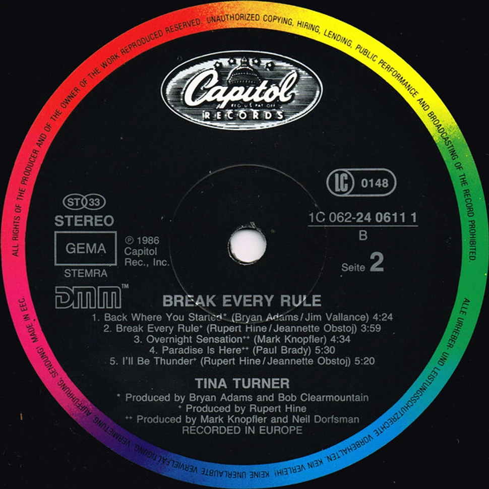 Tina Turner - Break Every Rule