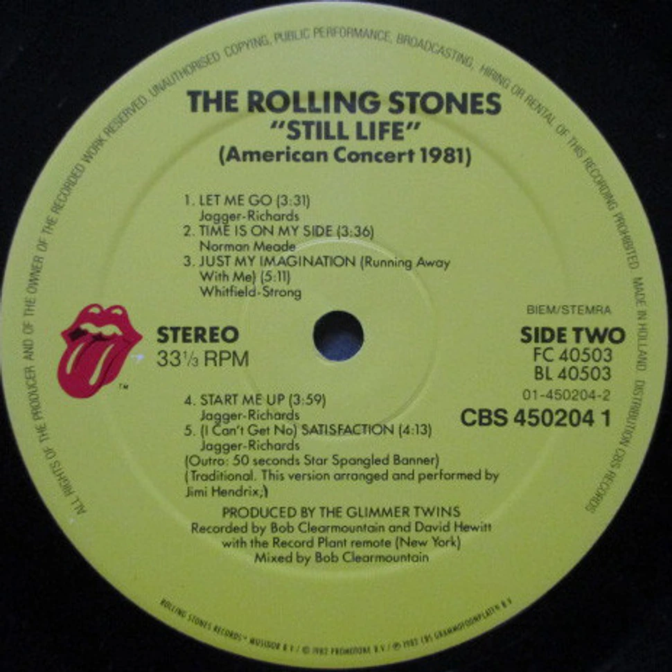 The Rolling Stones Still Life (American Concert 1981) Vinyl LP EU