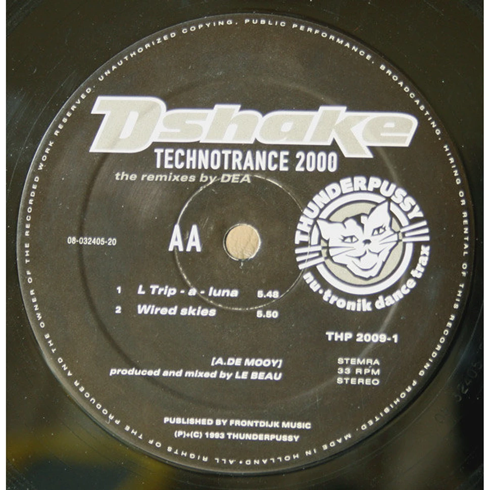 D-Shake - Technotrance 2000 (The Remixes By DEA)