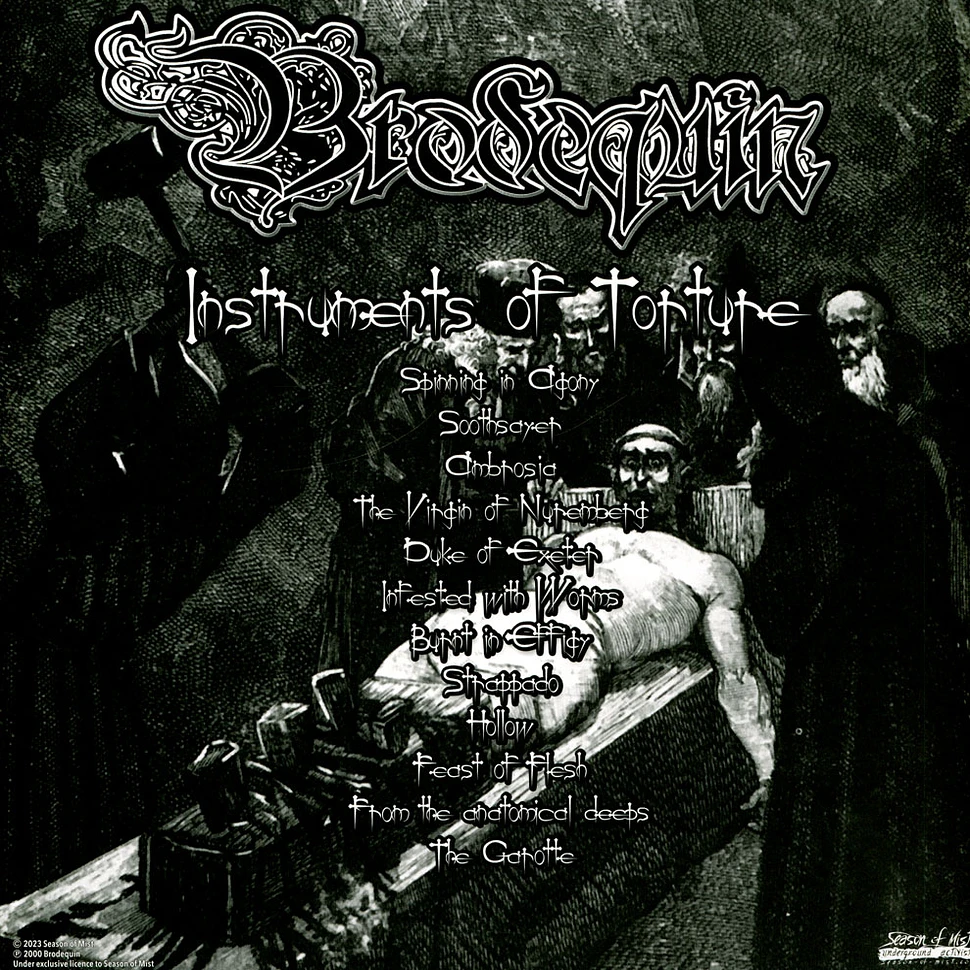 Brodequin - Instruments Of Torture Crystal Clear Vinyl Edition