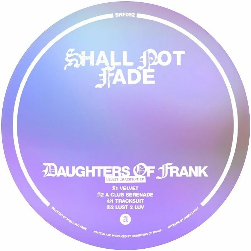 Daughters Of Frank - Velvet Tracksuit Ep Pink Vinyl Edition