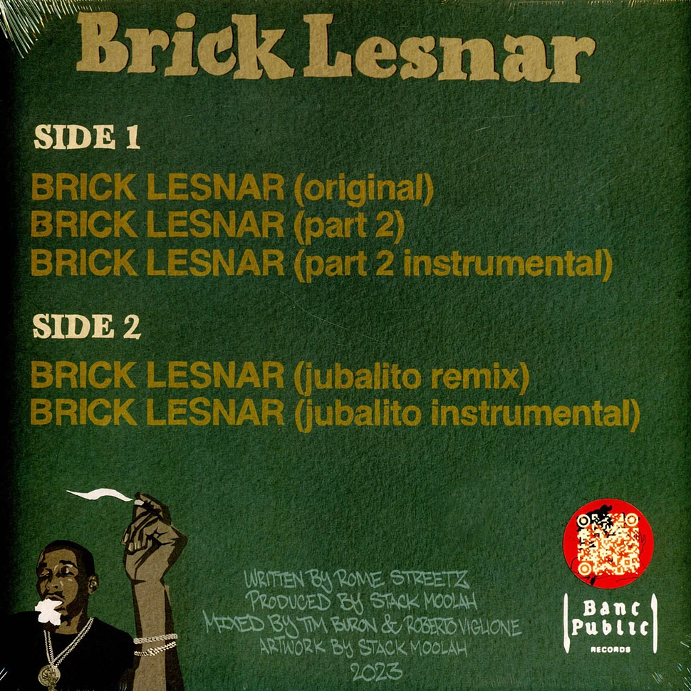 Rome Streetz & Stack Moolah - Brick Lesnar Black Vinyl Edition