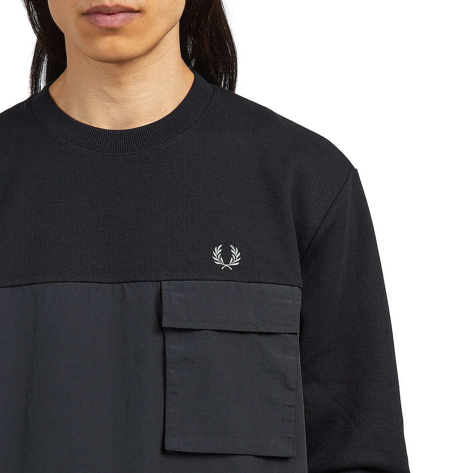 Fred Perry - Ripstop And Taslon Mix Sweat