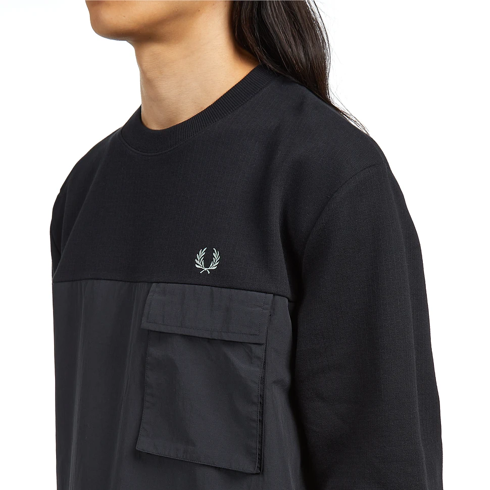 Fred Perry - Ripstop And Taslon Mix Sweat
