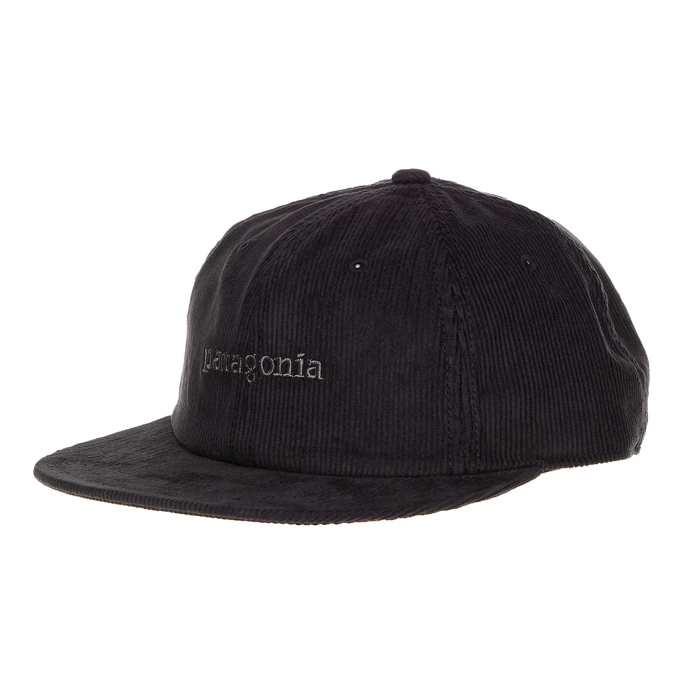 Patagonia Corduroy Cap Text Logo Ink Black HHV