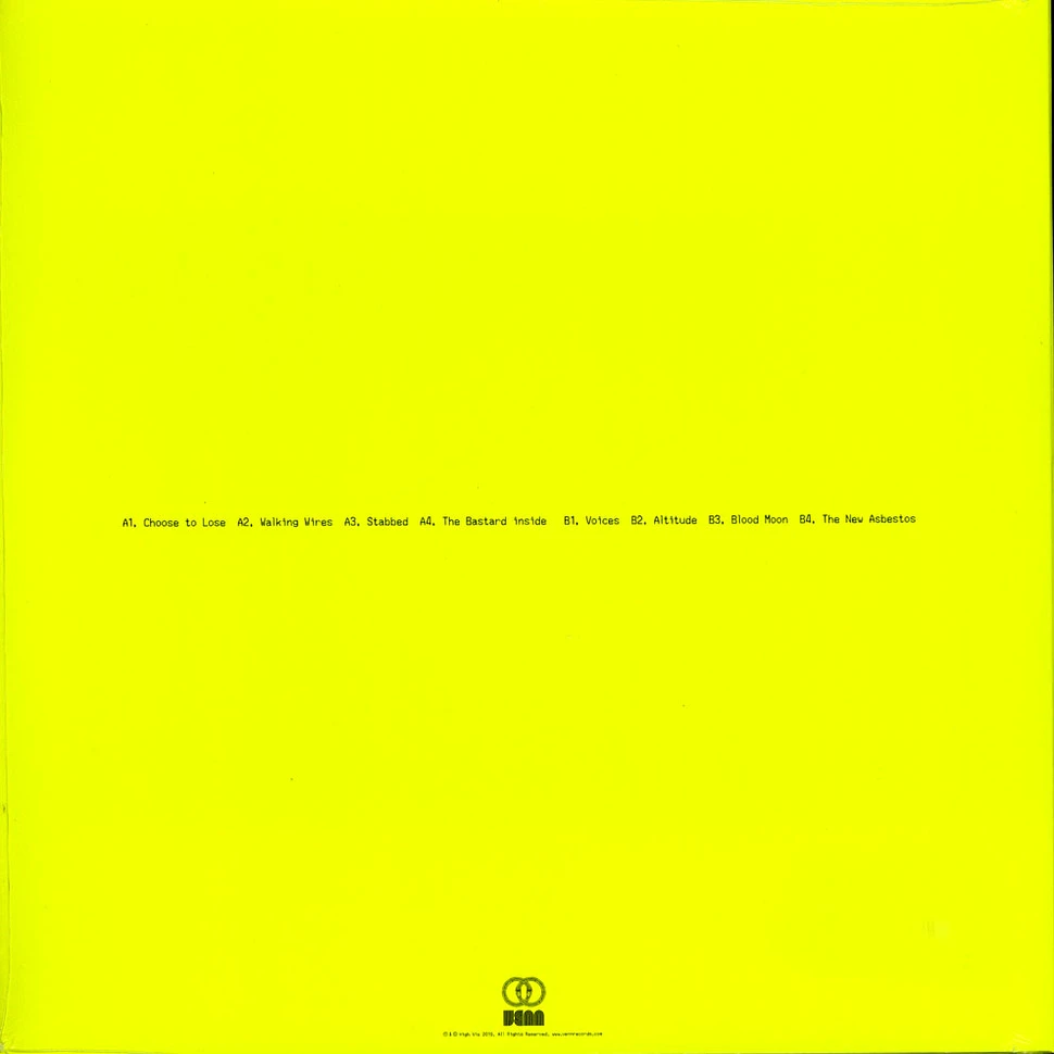 High Vis - No Sense No Feeling Transparent Blue Vinyl Edition