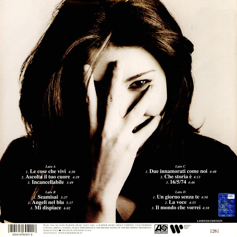 Laura Pausini - Le Cose Che Vivi Red Vinyl Edition
