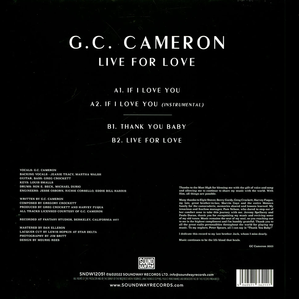 G.C. Cameron - Live For Love