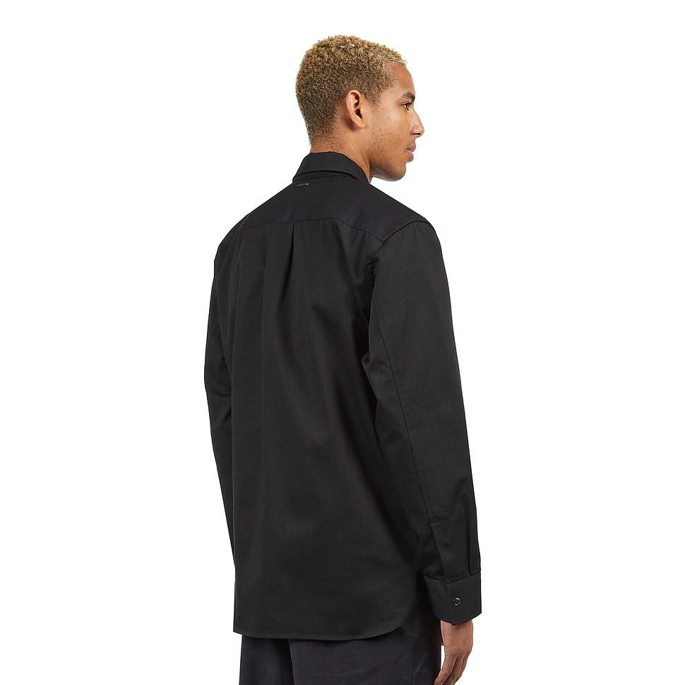 Norse Projects - Ulrik Gabardine Zipped Overshirt (Black) | HHV