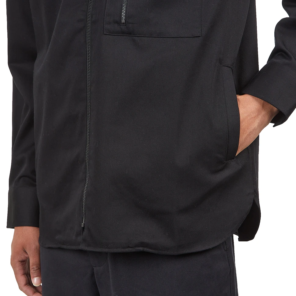 Norse Projects - Ulrik Gabardine Zipped Overshirt (Black) | HHV