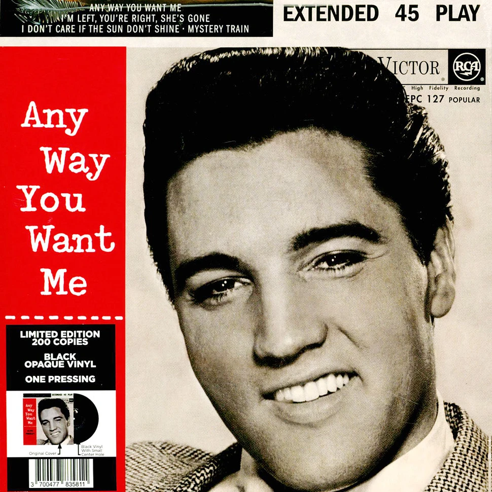 Elvis Presley Any Way You Want Me South Africa Vinyl 7 2023 Eu Original Hhv