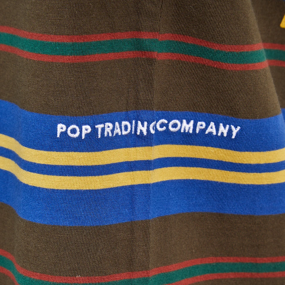 Pop Trading Company - Striped Logo T-Shirt