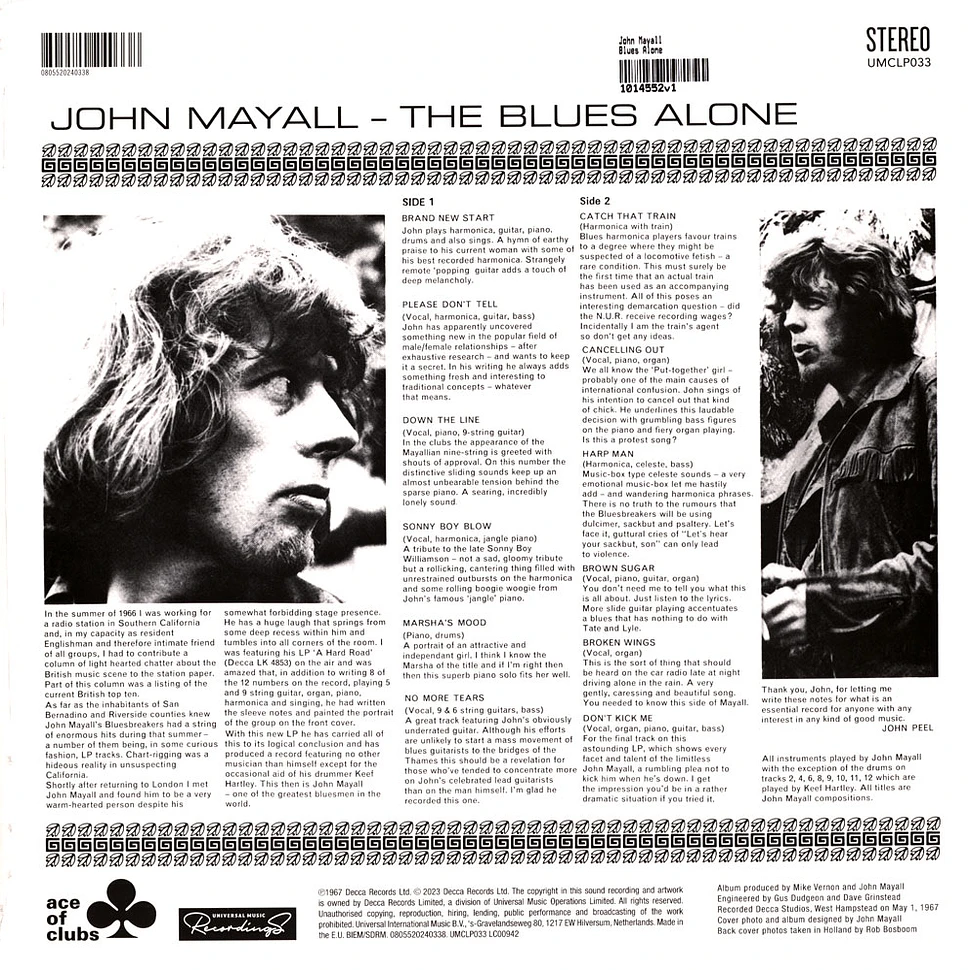 John Mayall - Blues Alone