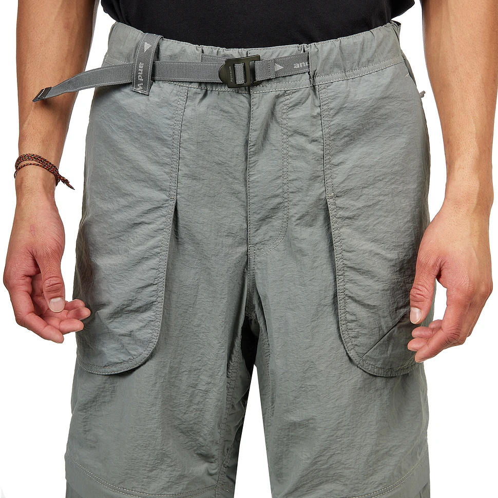 and wander - NY Taffeta Hiker 2Way Pants (Gray) | HHV