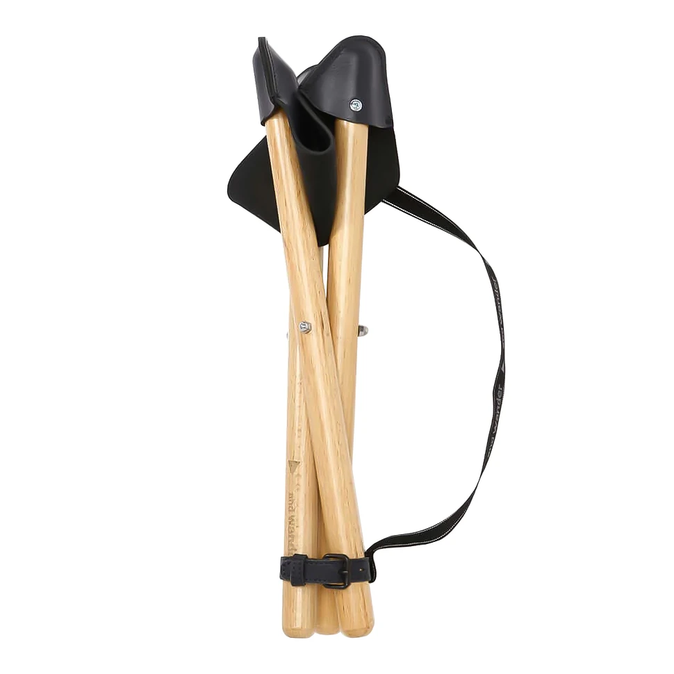 and wander - Takibi Leather Stool (Black) | HHV