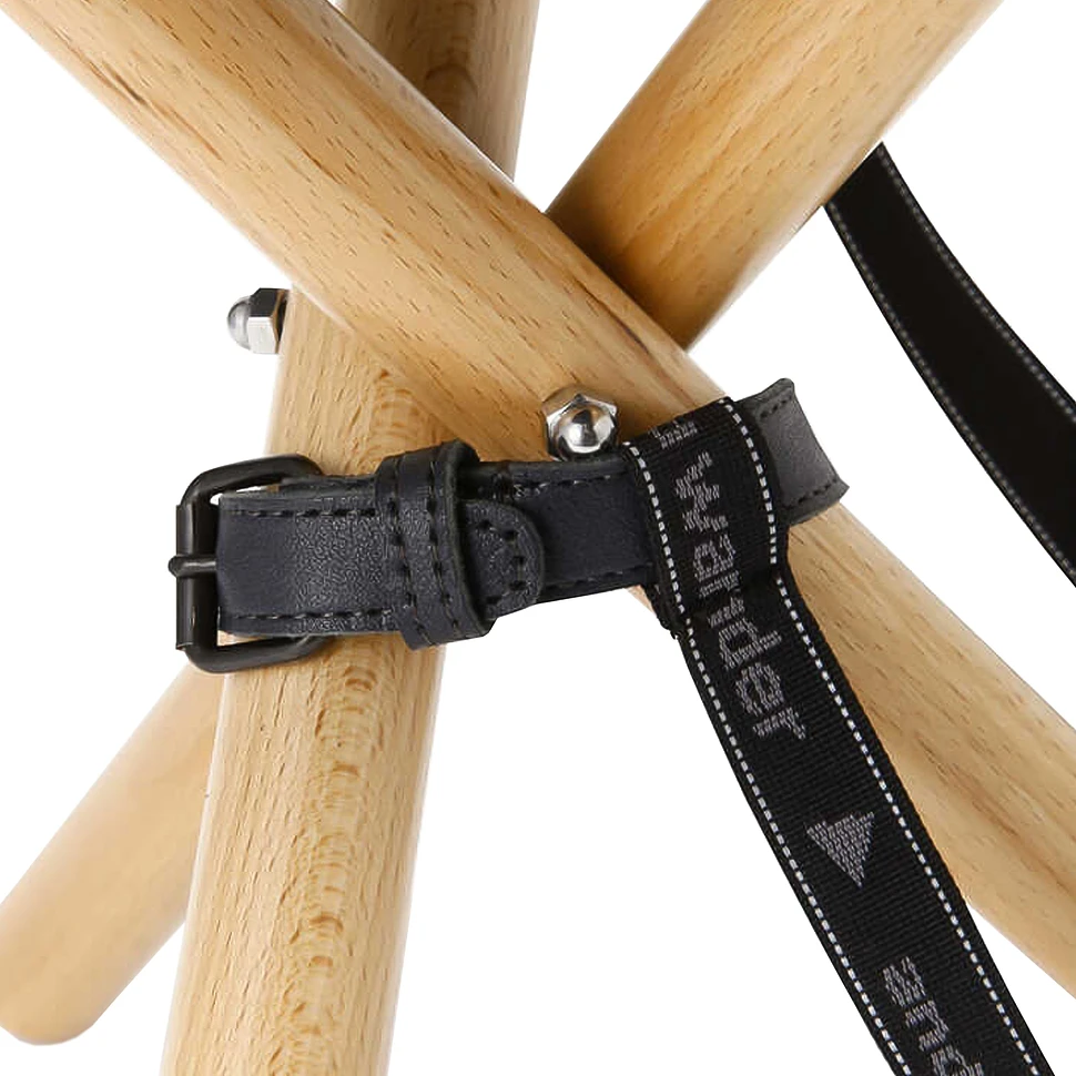 and wander - Takibi Leather Stool (Black) | HHV
