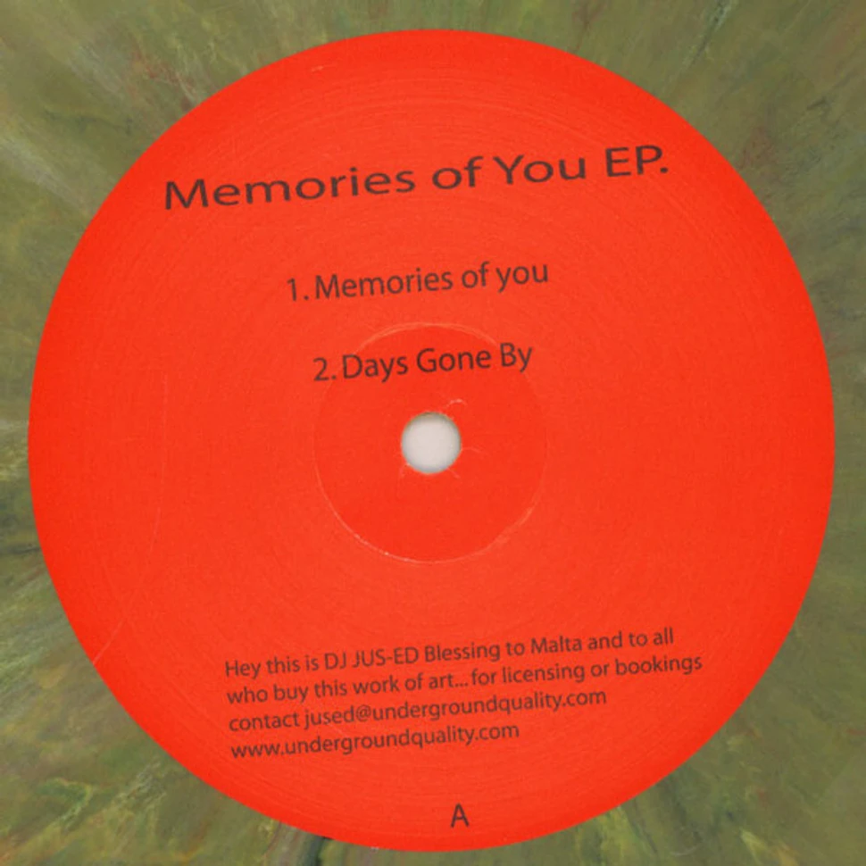 Owen Jay & Melchior Sultana Memories Of You EP. Vinyl 12" 2010