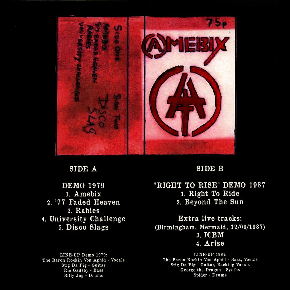 Amebix - Demo 1979 / Right To Rise Demo + Live Lp