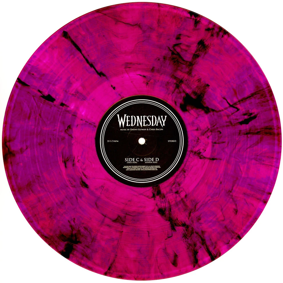 Danny Bacon Elfman - OST Wednesday Limited Purple Smoky Marbled Vinyl Edition