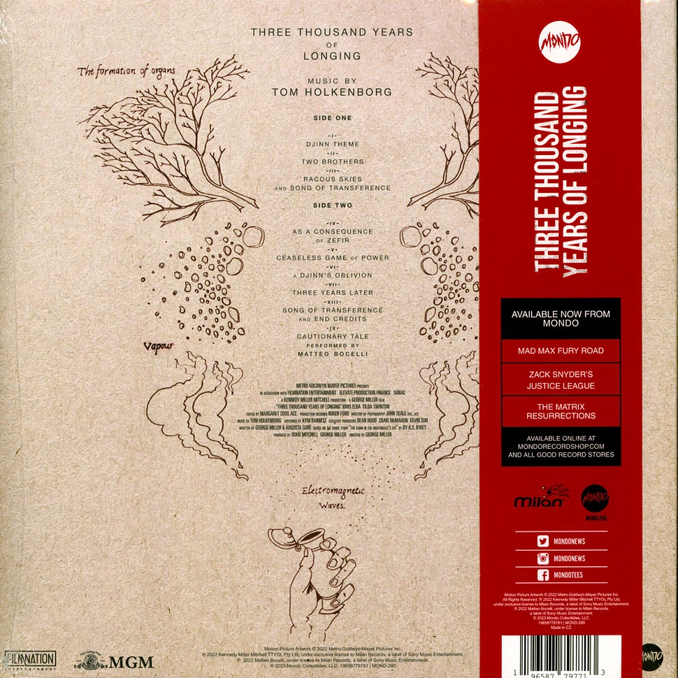 Tom Holkenborg - OST Three Thousand Years Of Longing Black Vinyl Edition