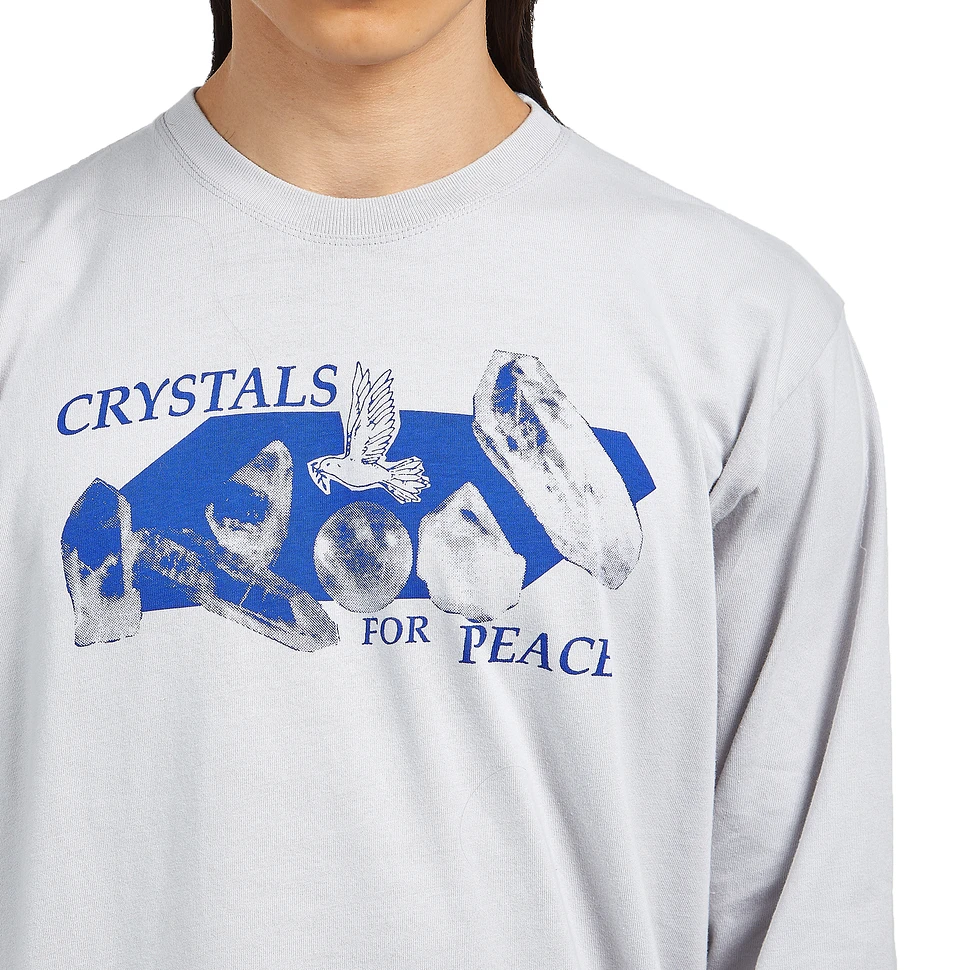 Good Morning Tapes - Crystals For Peace LS Tee (Stone) | HHV