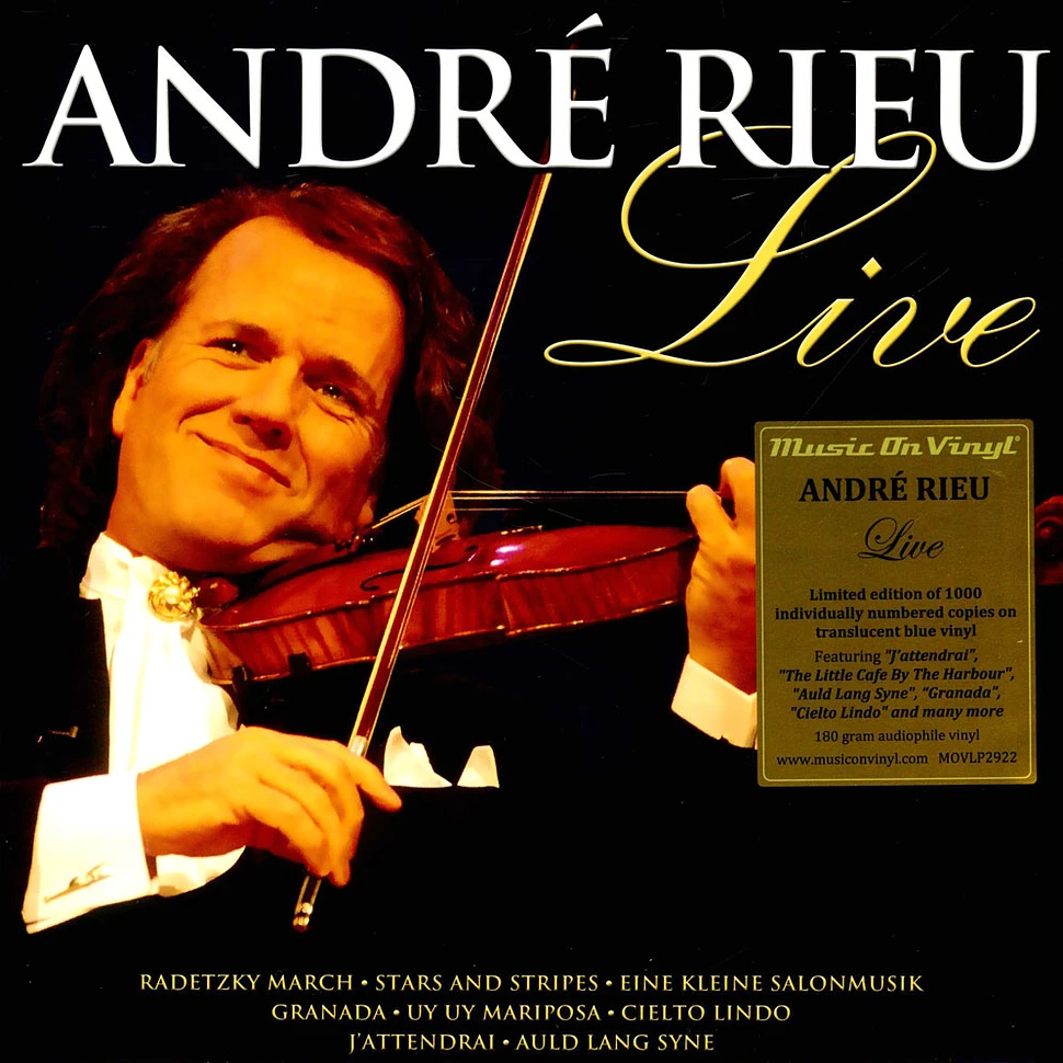 Andre Rieu - Live Translucent Blue Vinyl Edition