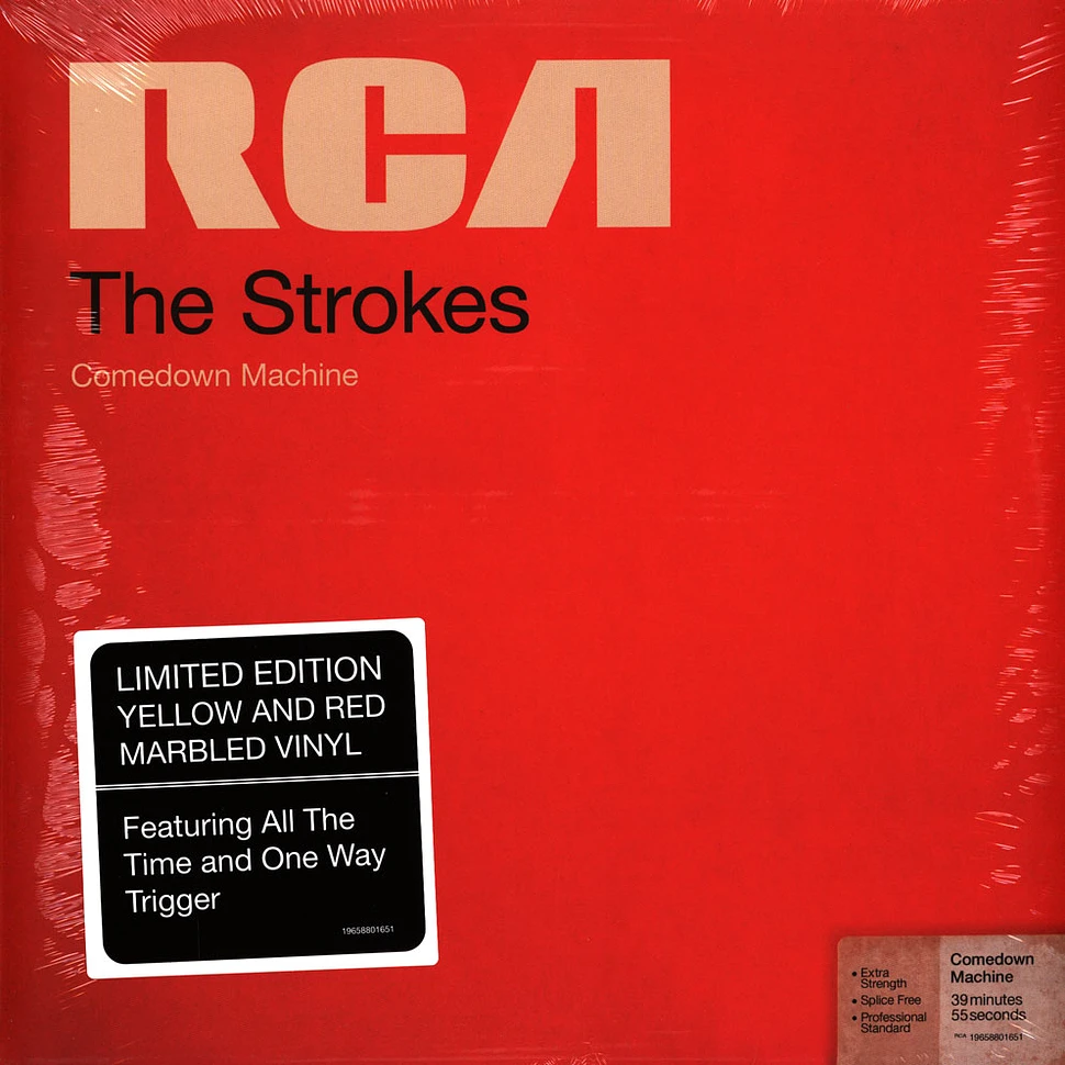 The Strokes - Comedown Machine Opaque Yellow W/ Red Streak Vinyl Edition