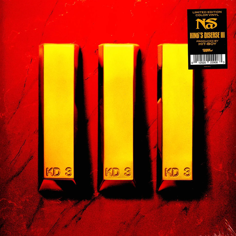 Nas - King's Disease III Red & Black Striped Vinyl Edition
