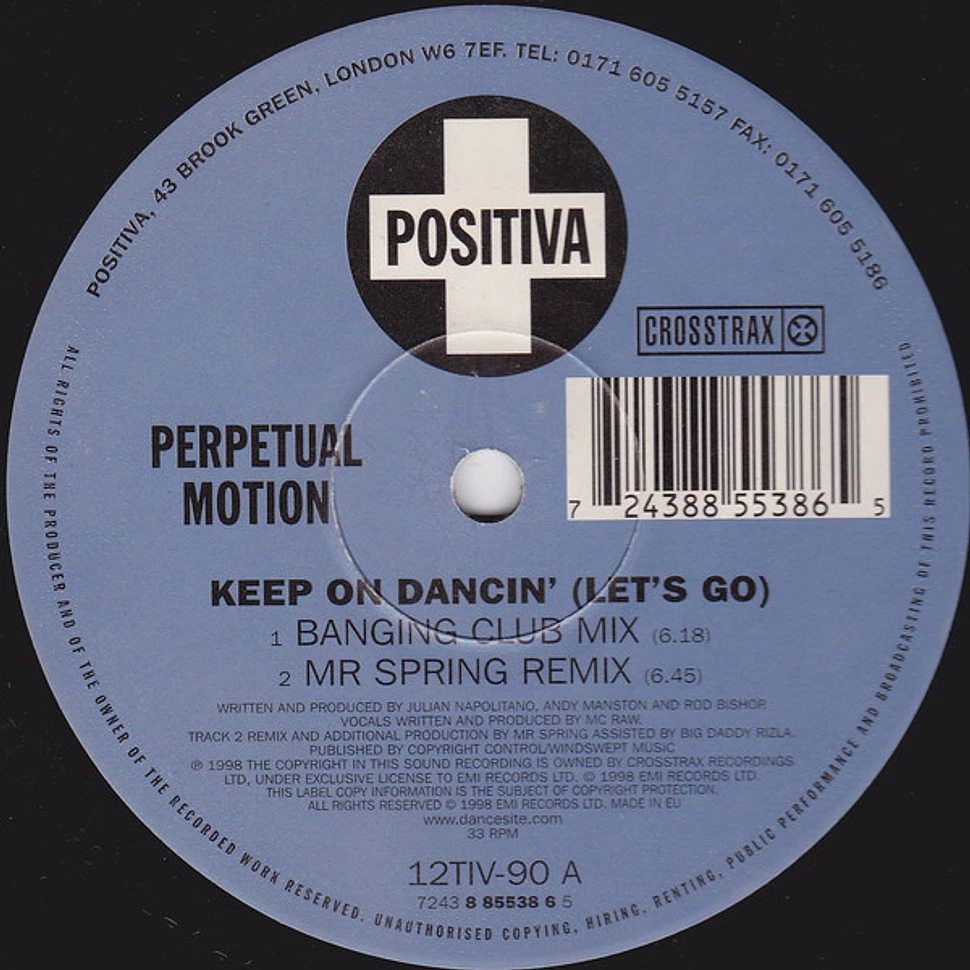 Perpetual Motion - Keep On Dancin' (Let's Go)