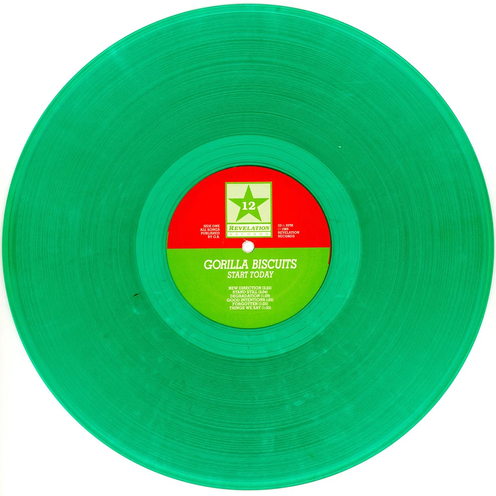 Gorilla Biscuits - Start Today Translucent Green Vinyl Edition