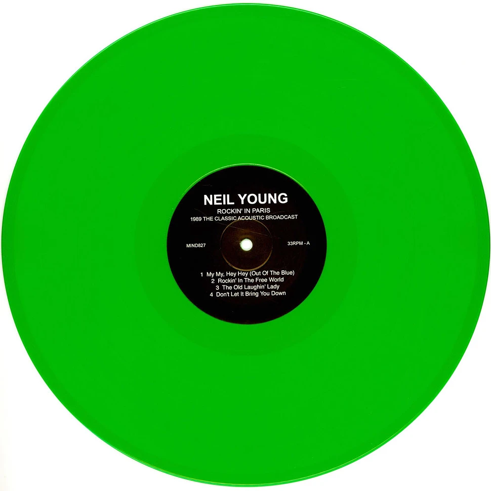 Neil Young - Rockin' In Paris - 1989 The Classic Acoustic Broadcast Green Vinyl Edition