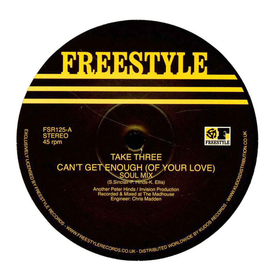 Take Three - Can't Get Enough Of Your Love