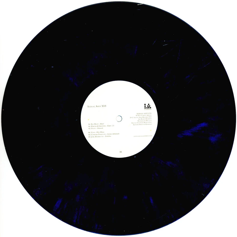 V.A. - Illegal Alien XVI Years Vol 3 Marbled Blue Vinyl Edition