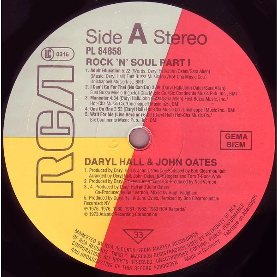 Daryl Hall & John Oates - Rock 'N Soul Part 1