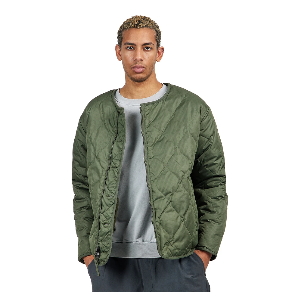 Taion Military Reversible Crew Neck Down Jacket – Olive / Olive