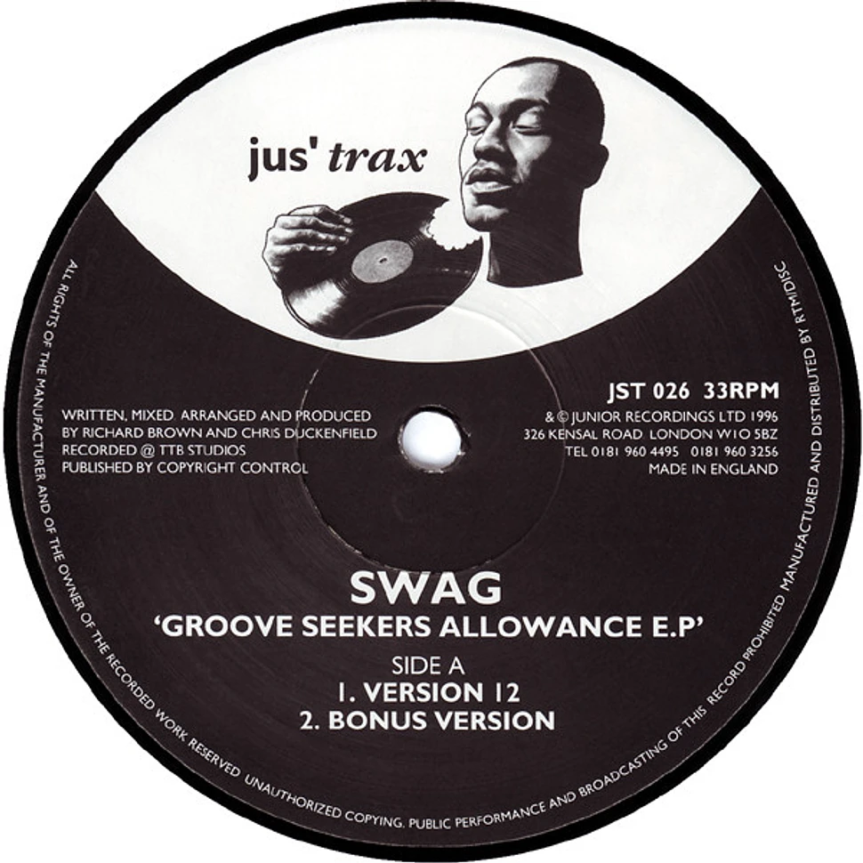 1024192 Swag - Groove Seekers Allowance E.P - Vinyl 12