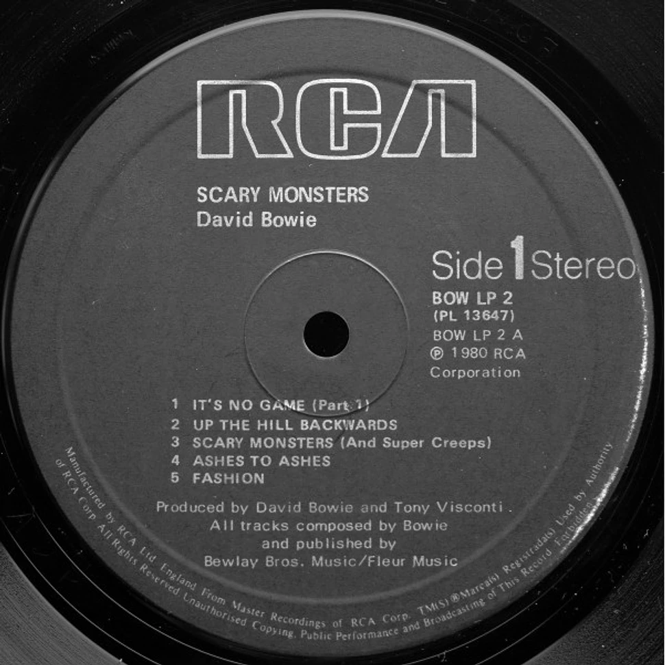 David Bowie - Scary Monsters - Vinyl LP - 1980 - UK - Original | HHV