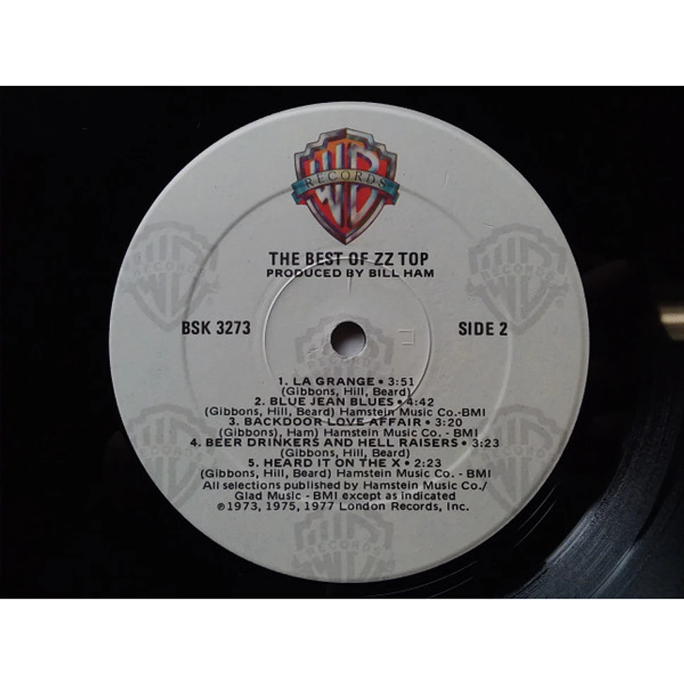 ZZ Top The Best Of ZZ Top Vinyl LP US Reissue HHV
