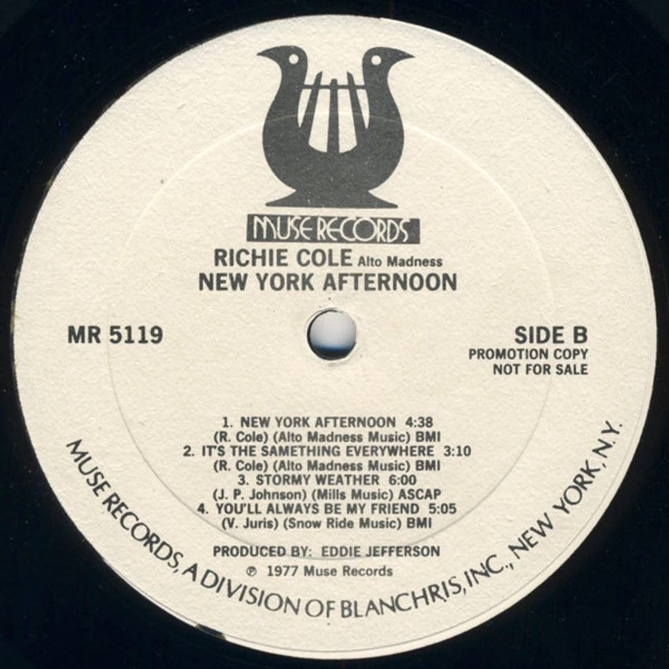 Richie Cole - New York Afternoon (Alto Madness) - Vinyl LP - 1977 - US -  Original | HHV