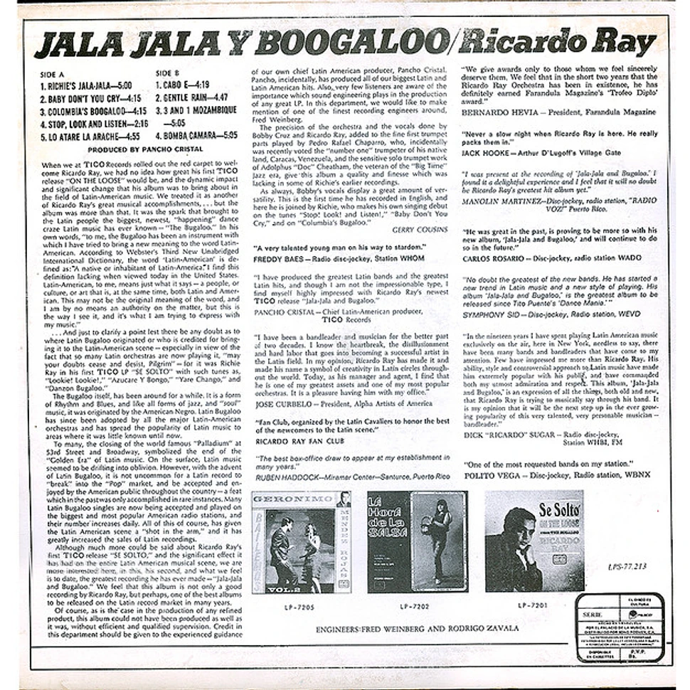 Ricardo Ray - Jala Jala Y Boogaloo