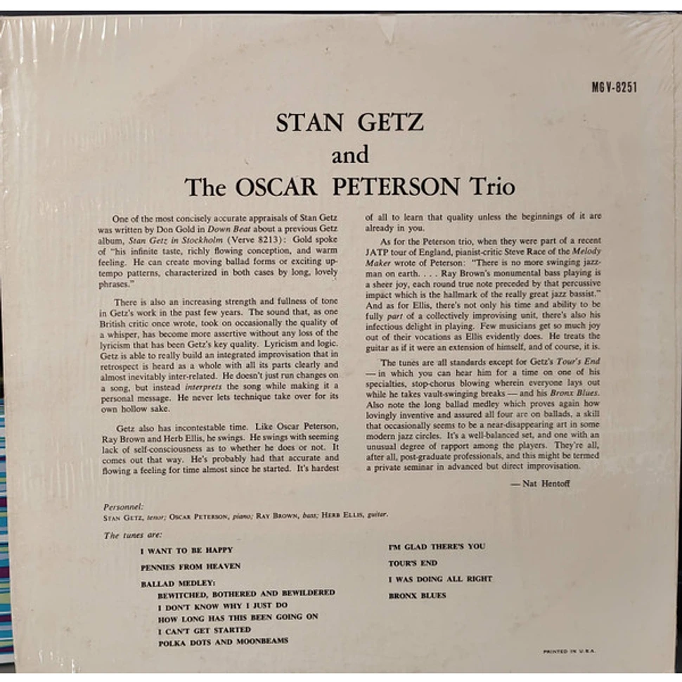 Stan Getz And The Oscar Peterson Trio - Stan Getz And The Oscar Peterson Trio