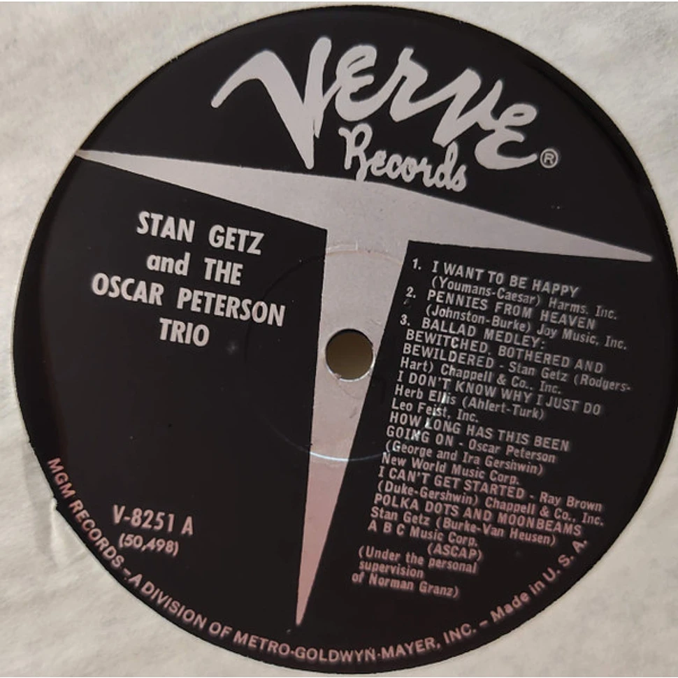 Stan Getz And The Oscar Peterson Trio - Stan Getz And The Oscar Peterson Trio